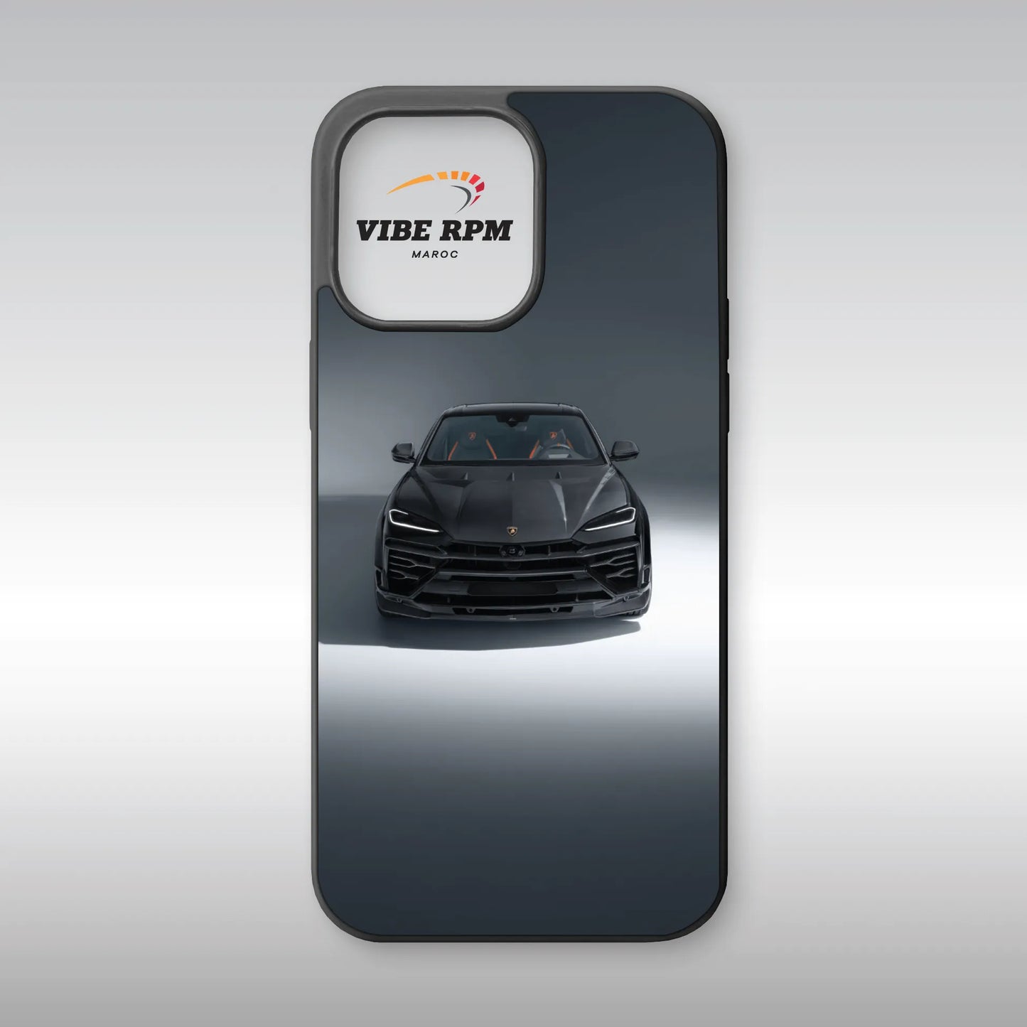 Coque téléphone Lamborghini Urus SE VibeRPM, design sportif iconique, finition mate soft-touch, silicone premium, protection anti-chocs