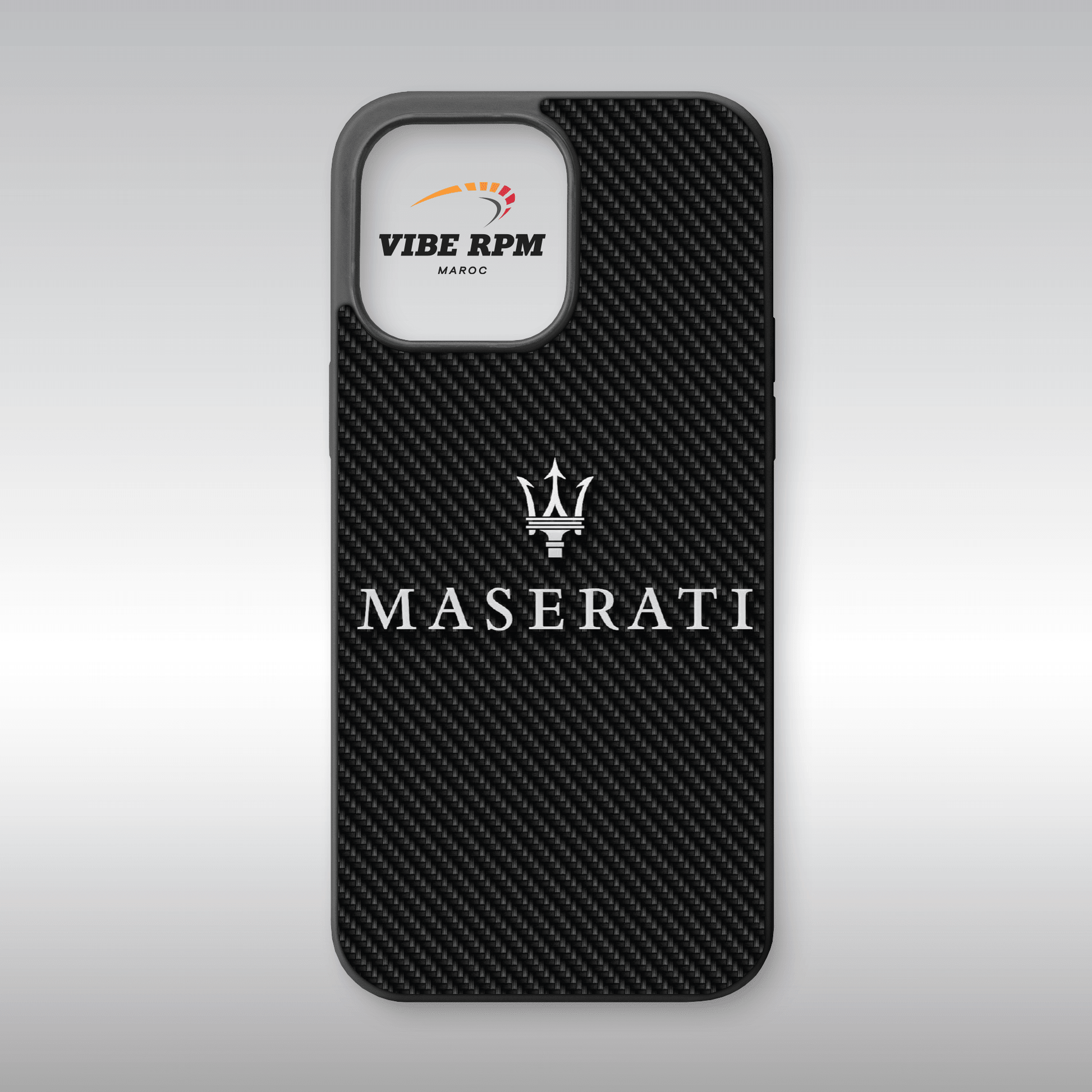 Coque téléphone Maserati VibeRPM, design haut de gamme et raffiné, finition matte, silicone premium, protection anti-chocs, livraison gratuite