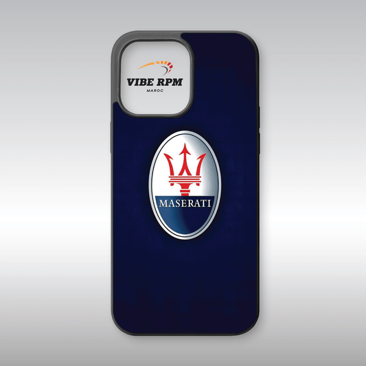 Coque téléphone Maserati VibeRPM, design luxueux et sportif, finition matte, silicone premium, protection anti-chocs, livraison gratuite