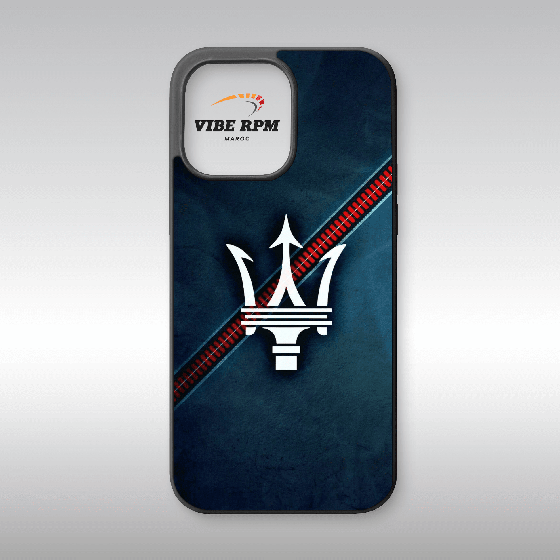 Coque téléphone Maserati VibeRPM, style premium, finition matte, silicone premium, protection anti-chocs, livraison gratuite
