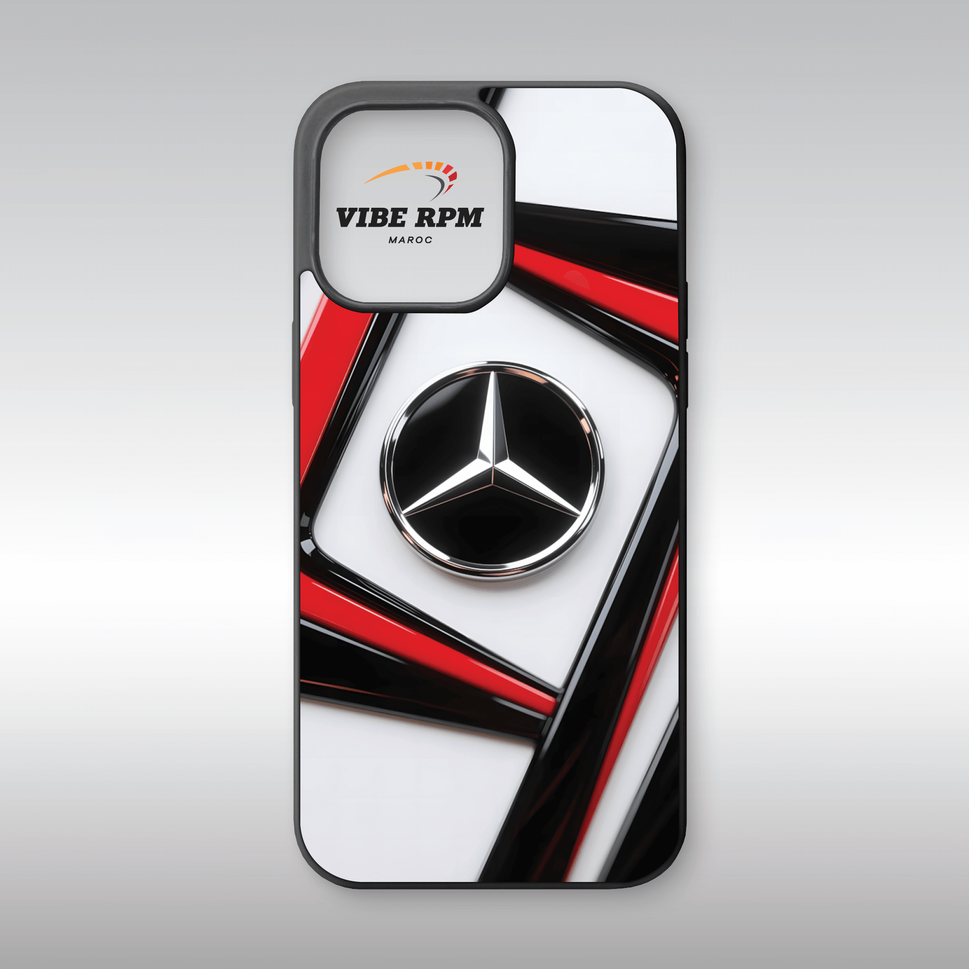 Coque téléphone Mercedes VibeRPM, design moderne et luxueux, finition matte, silicone premium, protection anti-chocs, livraison gratuite