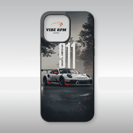 Coque téléphone Porsche 911 VibeRPM, design iconique et sportif, finition matte, silicone premium, protection anti-chocs, livraison gratuite
