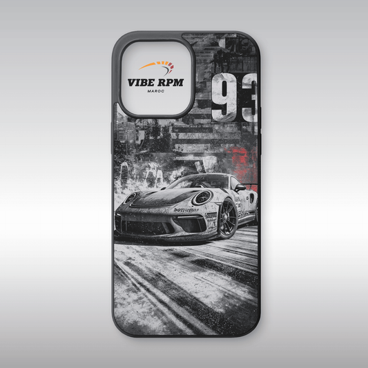 Coque téléphone Porsche VibeRPM, design élégant et sportif, finition matte, silicone premium, protection anti-chocs, livraison gratuite