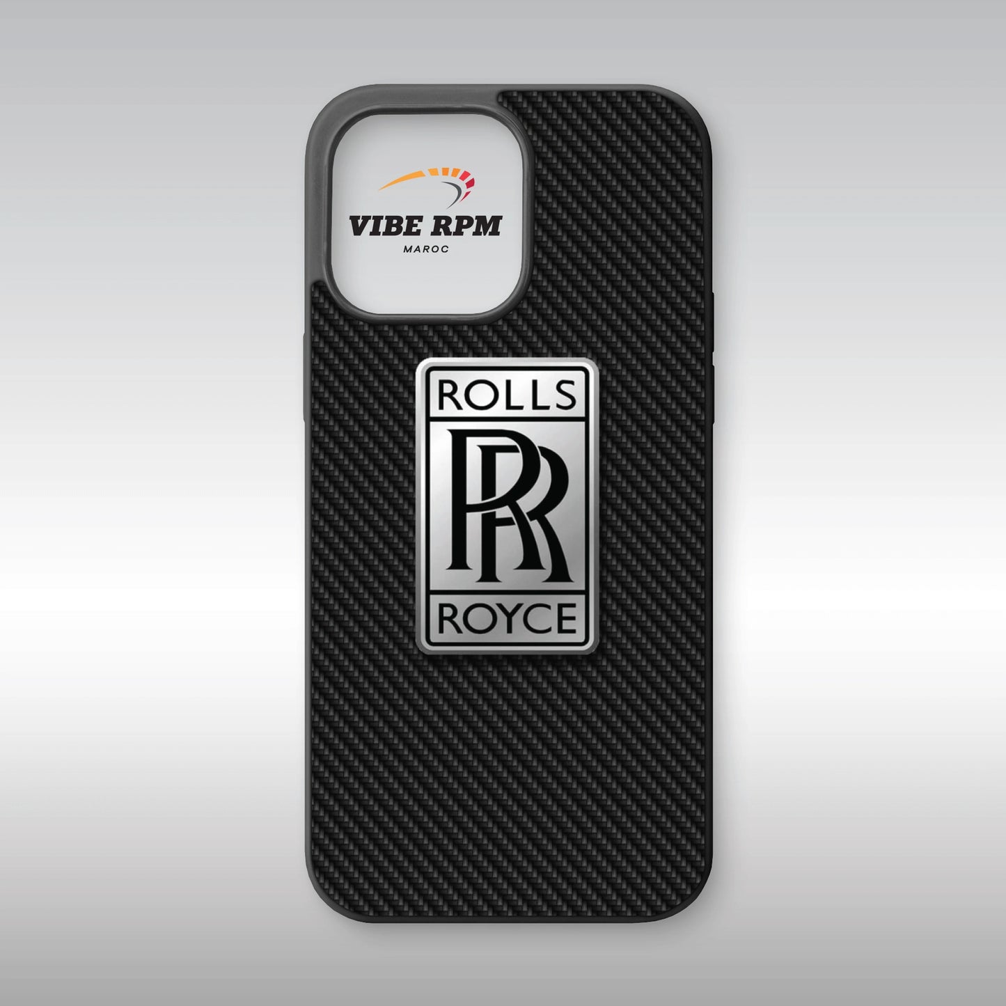 Coque téléphone Rolls-Royce VibeRPM, design automobile ultra-luxe, finition mate soft-touch, silicone premium, protection anti-chocs