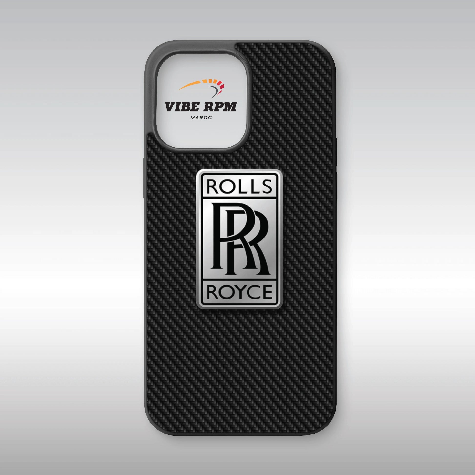 Coque téléphone Rolls-Royce VibeRPM, design automobile ultra-luxe, finition mate soft-touch, silicone premium, protection anti-chocs