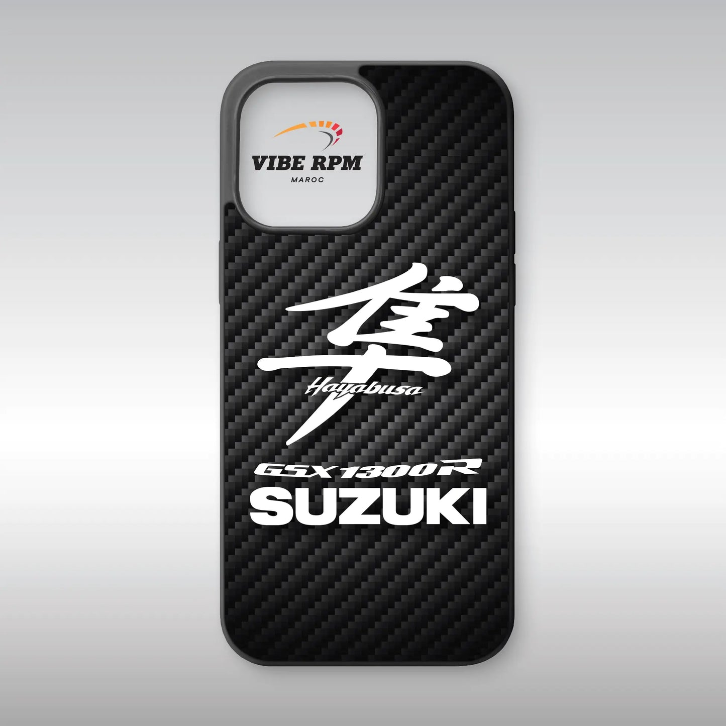 Coque téléphone Suzuki GSX 1300R VibeRPM, design moto sportive, finition matte, silicone premium, protection anti-chocs, livraison gratuite