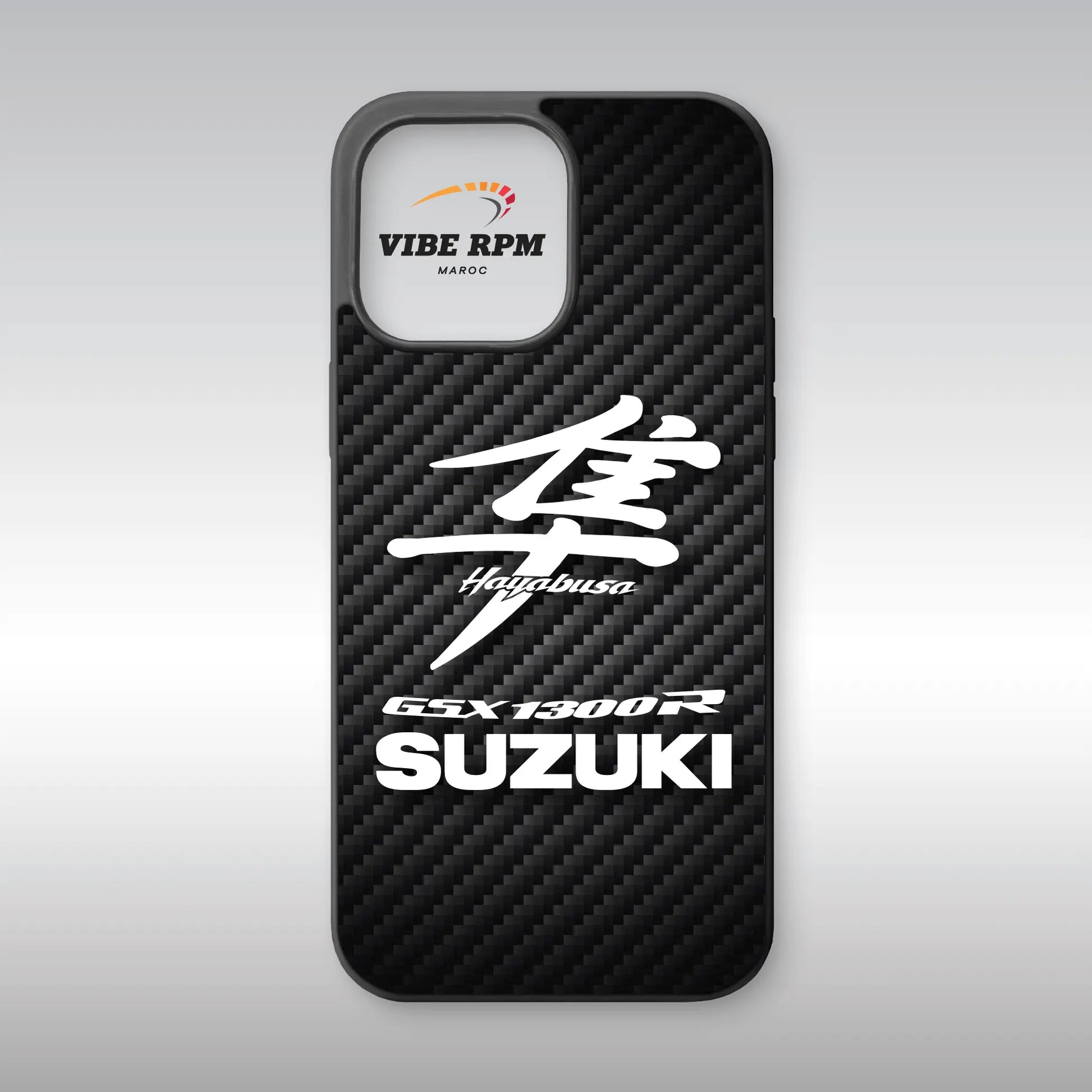 Coque téléphone Suzuki GSX 1300R VibeRPM, design moto sportive, finition matte, silicone premium, protection anti-chocs, livraison gratuite