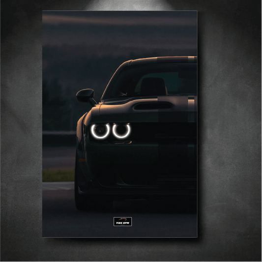 Tableau NEON Dodge Charger SRT Hellcat