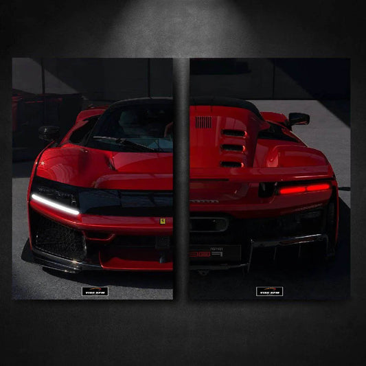 Tableau DUO NEON Ferrari F80 viberpm