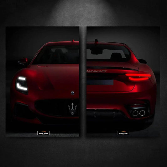 Tableau DUO NEON Maserati GranTurismo Trofeo