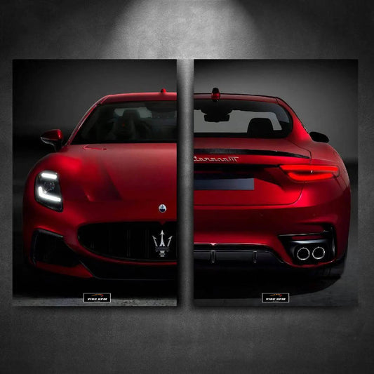 Tableau DUO NEON Maserati GranTurismo Trofeo viberpm