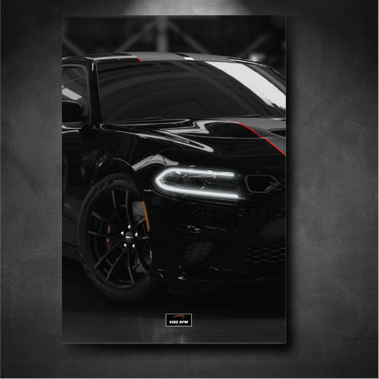 Tableau NEON 1 Dodge Charger SRT Hellcat