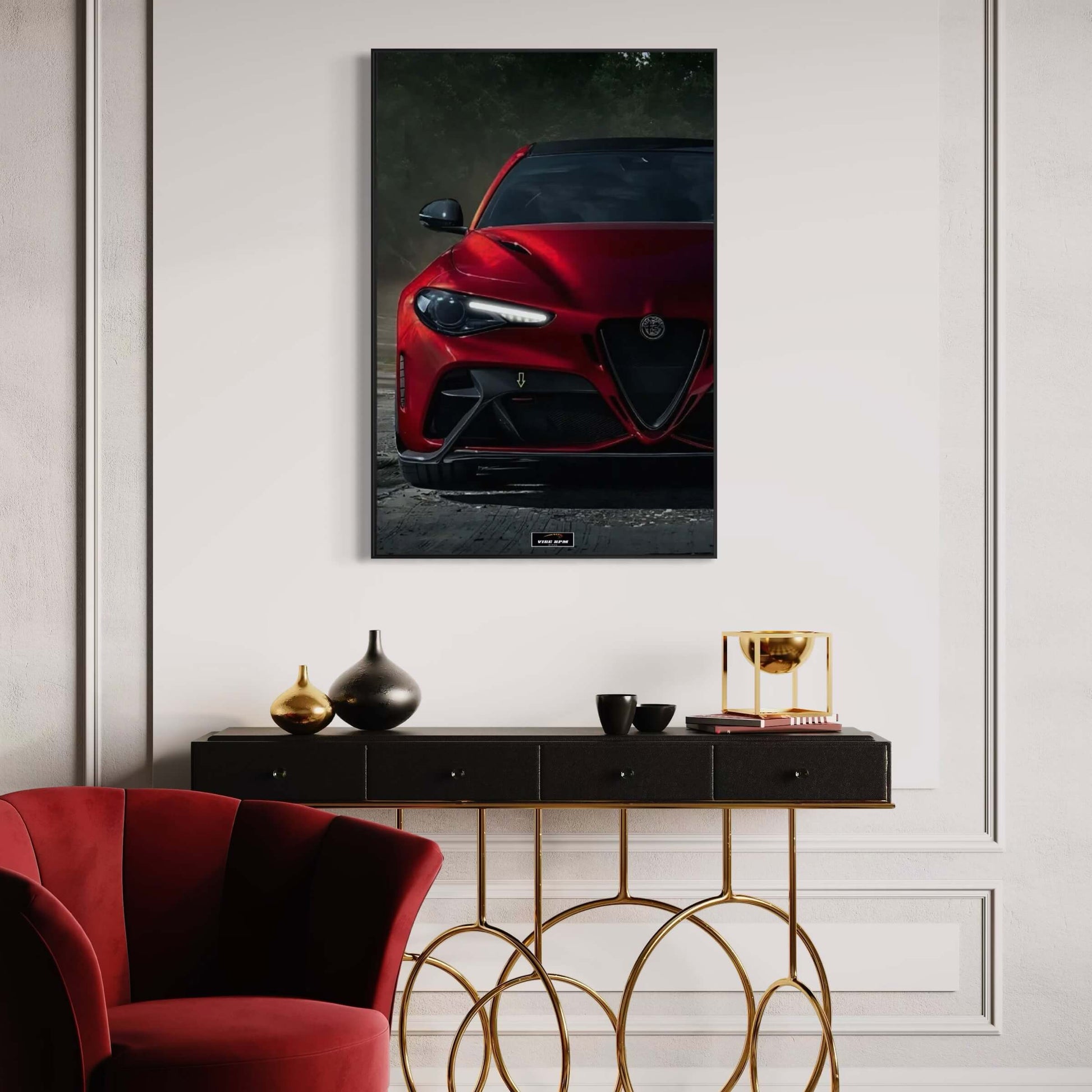 Tableau NÉON Alfa Romeo Giulia GTA