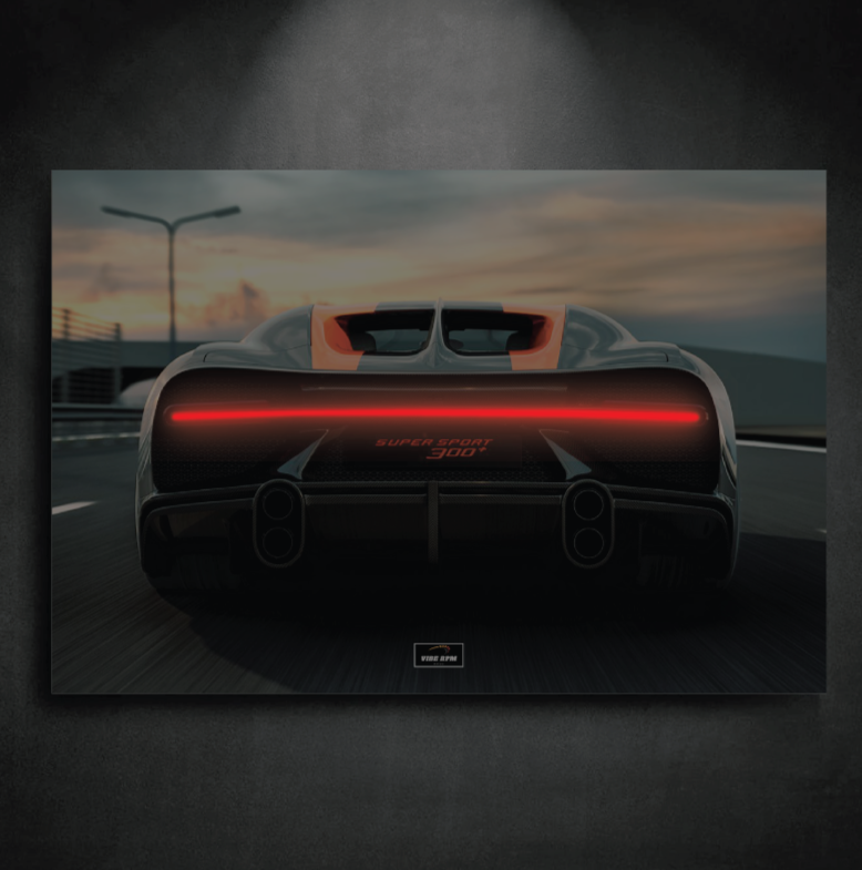 Tableau NEON Bugatti Chiron