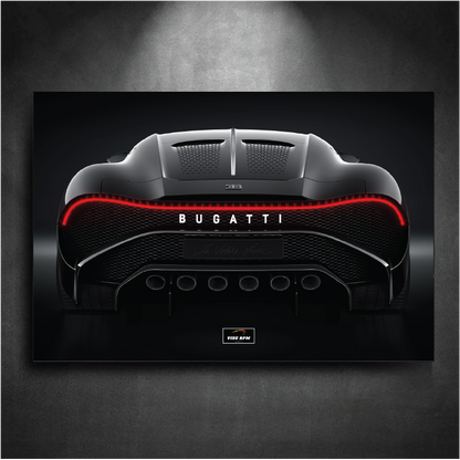 Tableau NÉON Bugatti La Voiture Noir