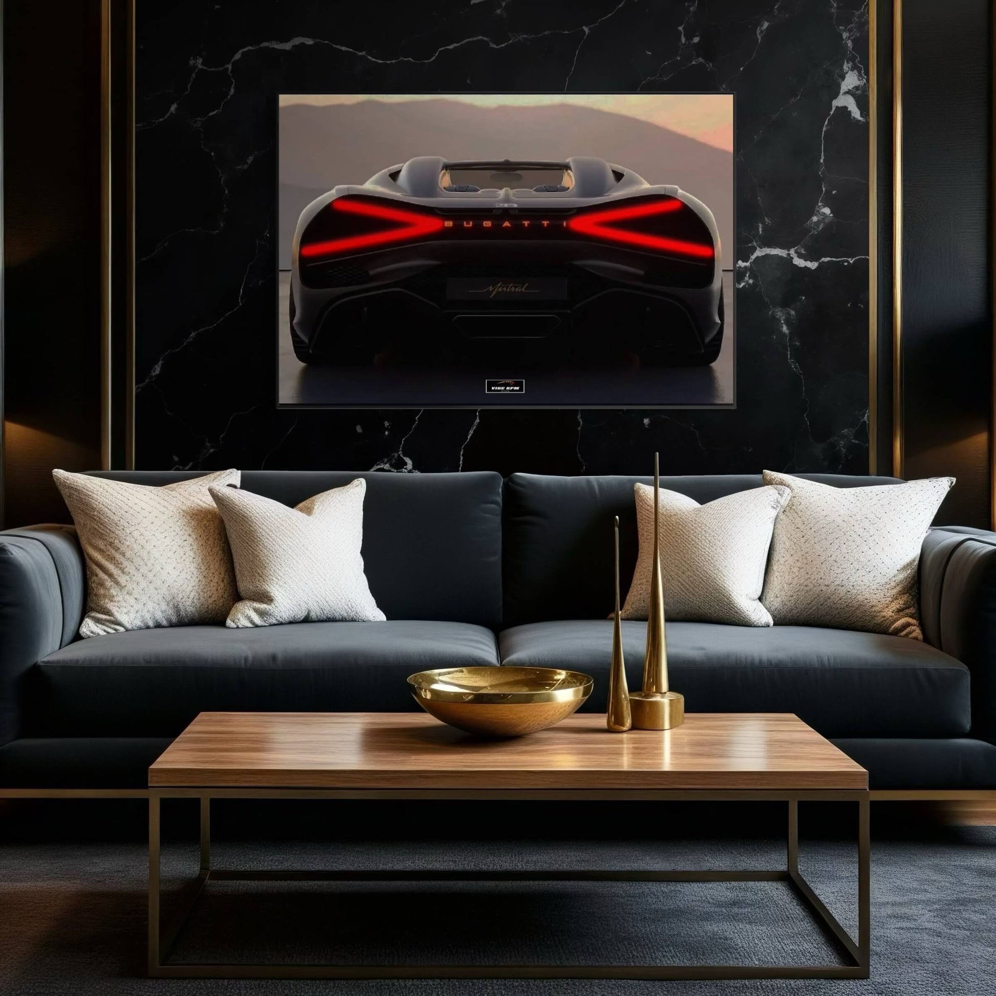 Tableau NÉON Bugatti Mistral