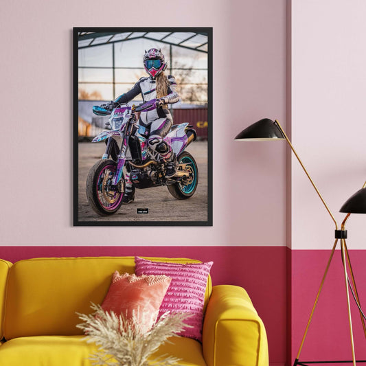 Tableau NÉON MOTOCROSS