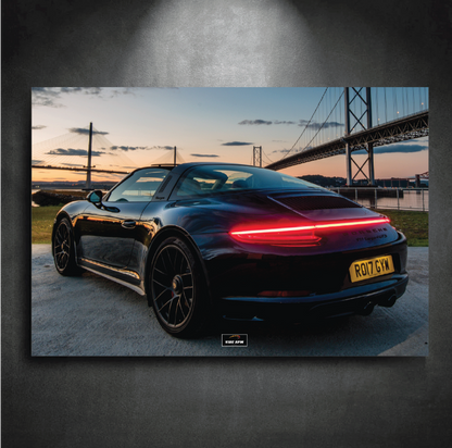 Tableau NÉON Porsche 911 Targa