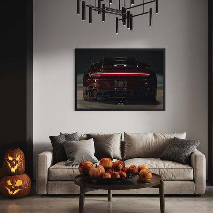 Tableau NÉON Porsche 992 Stinger GTR Limited Edition 213 ( Red Carbon )
