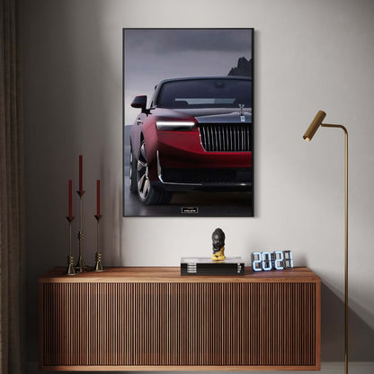 Tableau NÉON Rolls Royce La Rose Noire