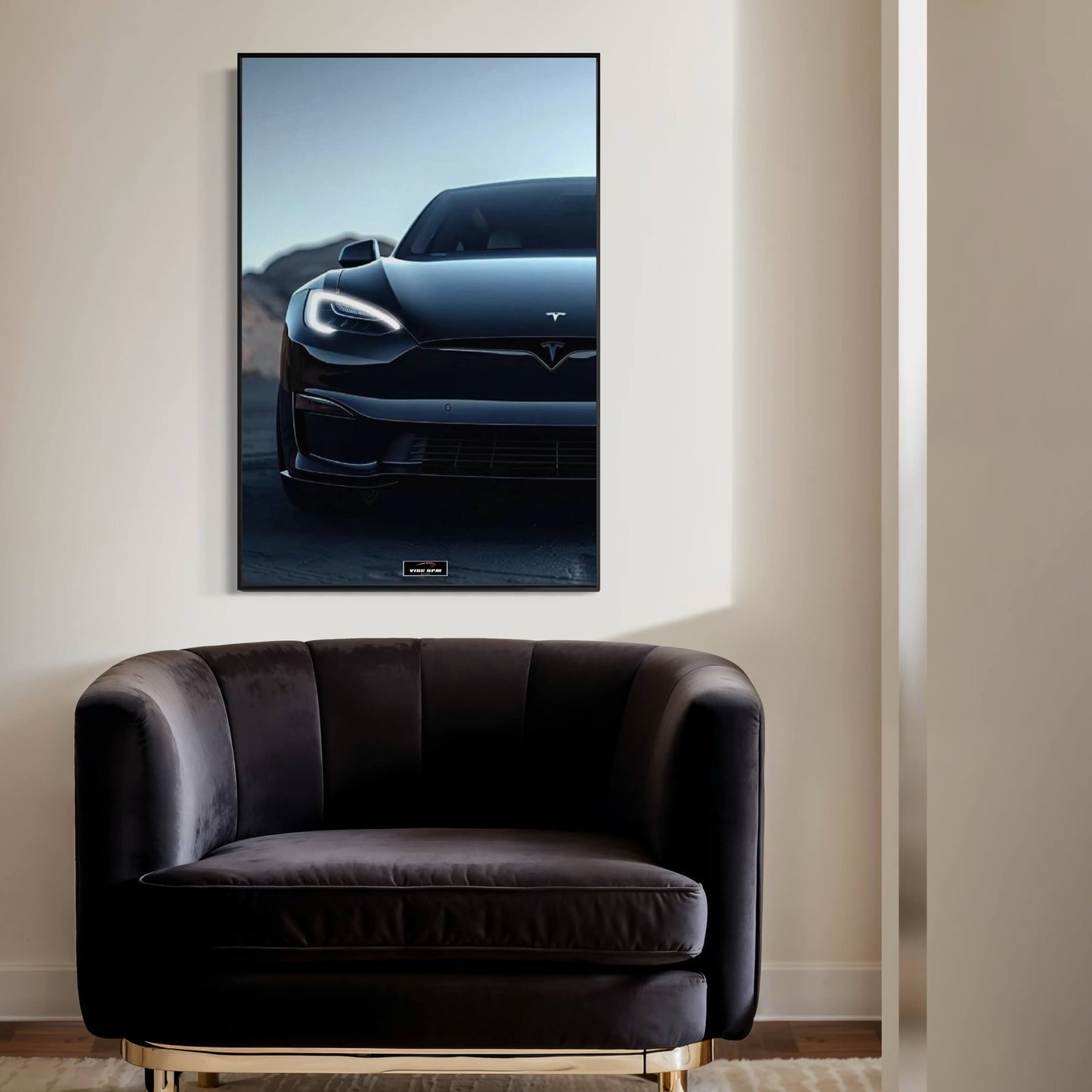 Tableau NÉON Tesla Model S