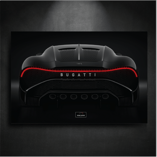 Tableau NÉON Bugatti La Voiture Noir