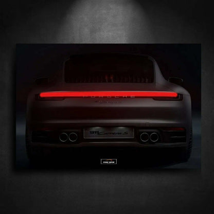 Tableau NÉON Porsche 911 Carrera 4S viberpm