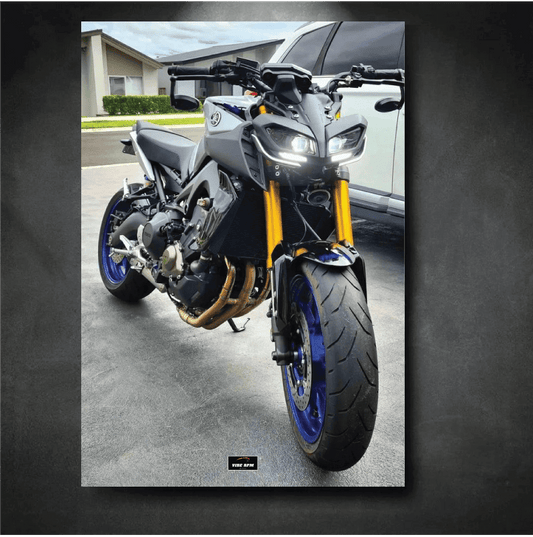 Tableau NÉON YAMAHA MT09 Face 2